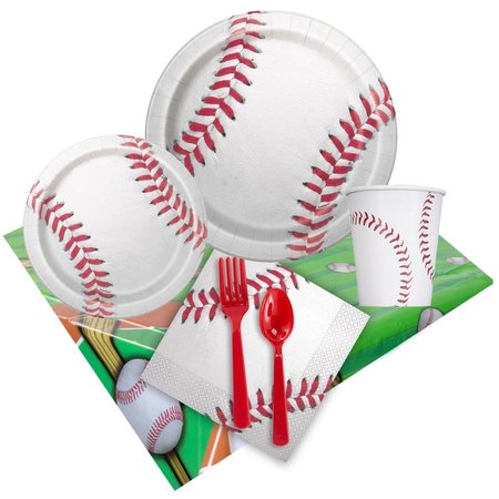 BIRTHDAY EXPRESS BirthdayExpress 268747 Baseball Fun Party Pack - Pack of 8 268747